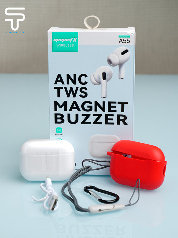 MagnetX A55 ANC TWS Wireless Earbuds – Premium Performance with Full Smart Features